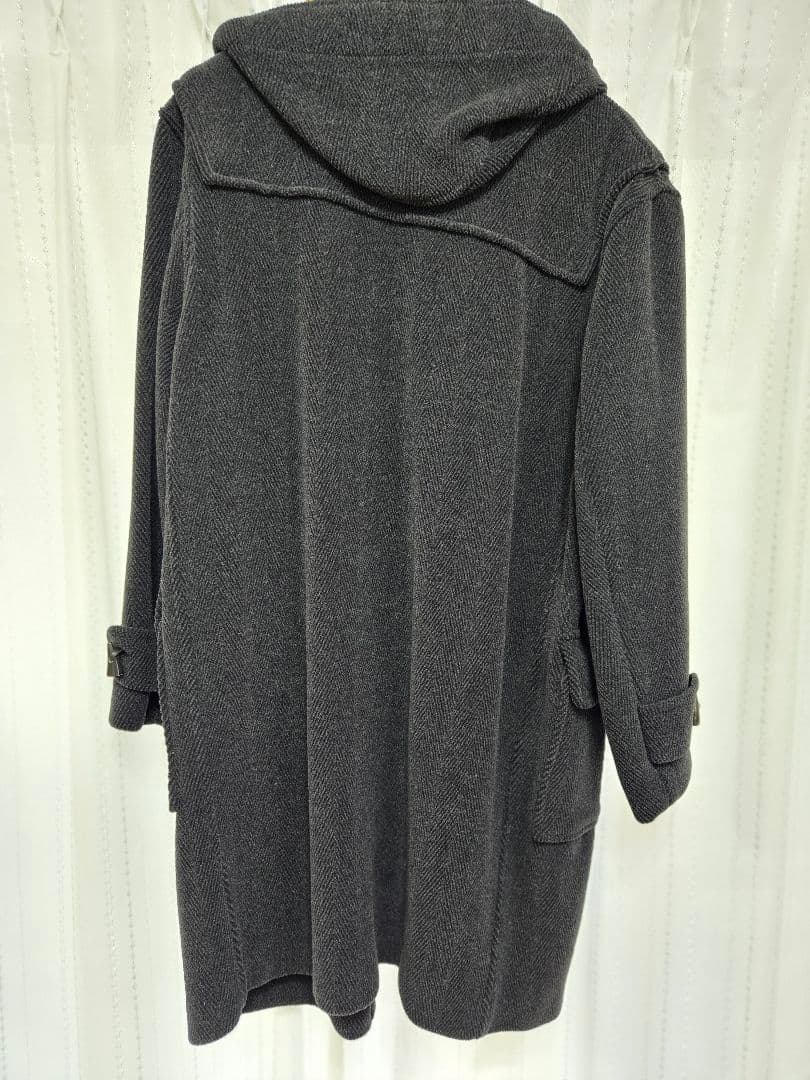 Gloverall ダッフルコート90s ダークグレーヘリンボーンウール