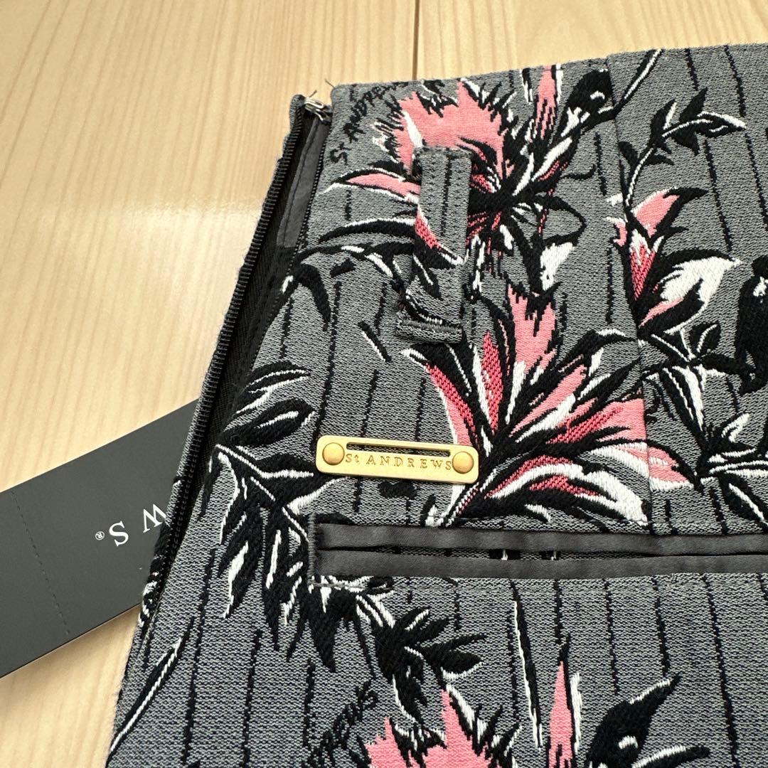 【新品】St Andrews フラワープリント ゴルフスカート　タグ付き