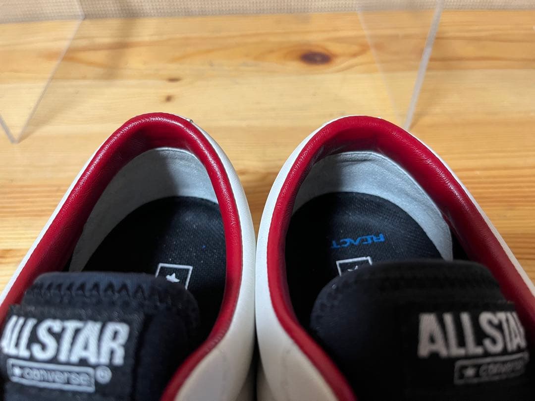 a432/コンバース ワンスター GF レザーWHITE/RED/25.5㎝