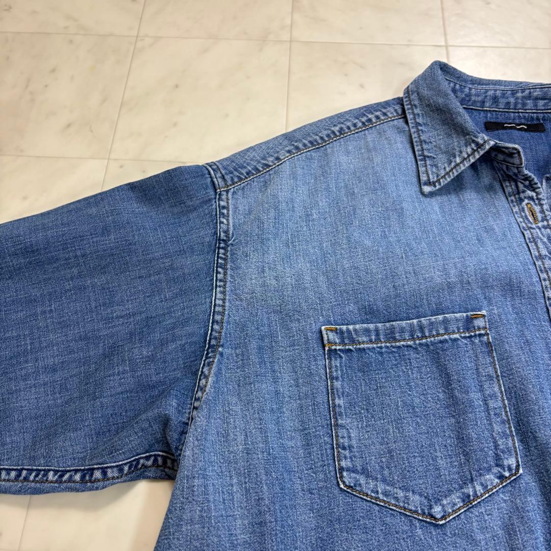 KIRA KIRA です★美品★ ライトオンスデニムクロップドシャツ