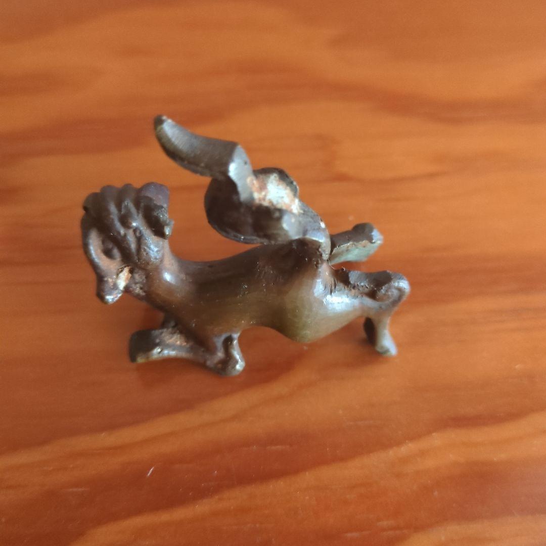 金属製 動物工芸品 犬の形