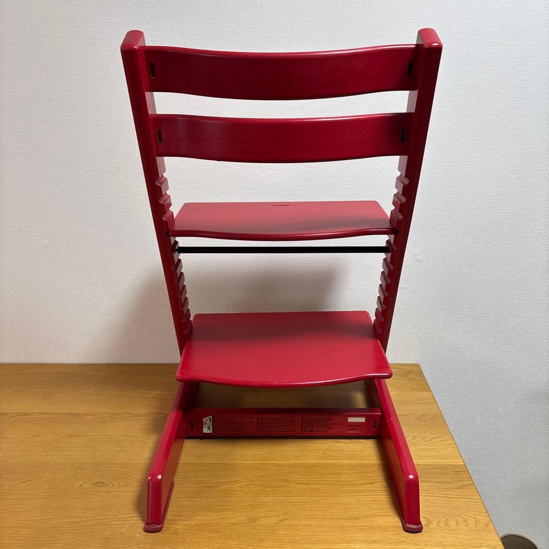 組み立て不要　北欧　stokke ストッケ トリップトラップ　　シリアル4 赤