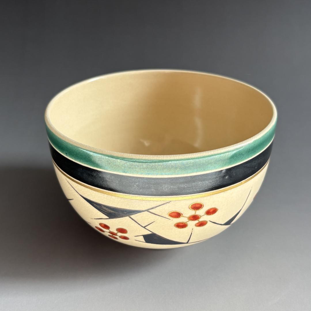 16代永楽善五郎　色絵　早春　茶碗　茶道具