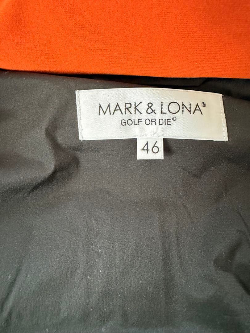 新品未使用MARK & LONA メンズベスト 46 オレンジ/グレー