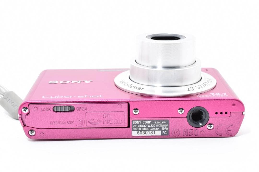 【極美品】SONY Cyber-shot DSC-W320 ピンク 動作品