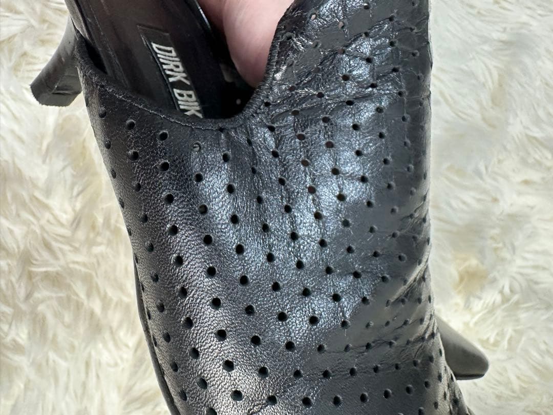 希少DIRK BIKKEMBERGS ブラックミュール＆ブーツ2way35.5