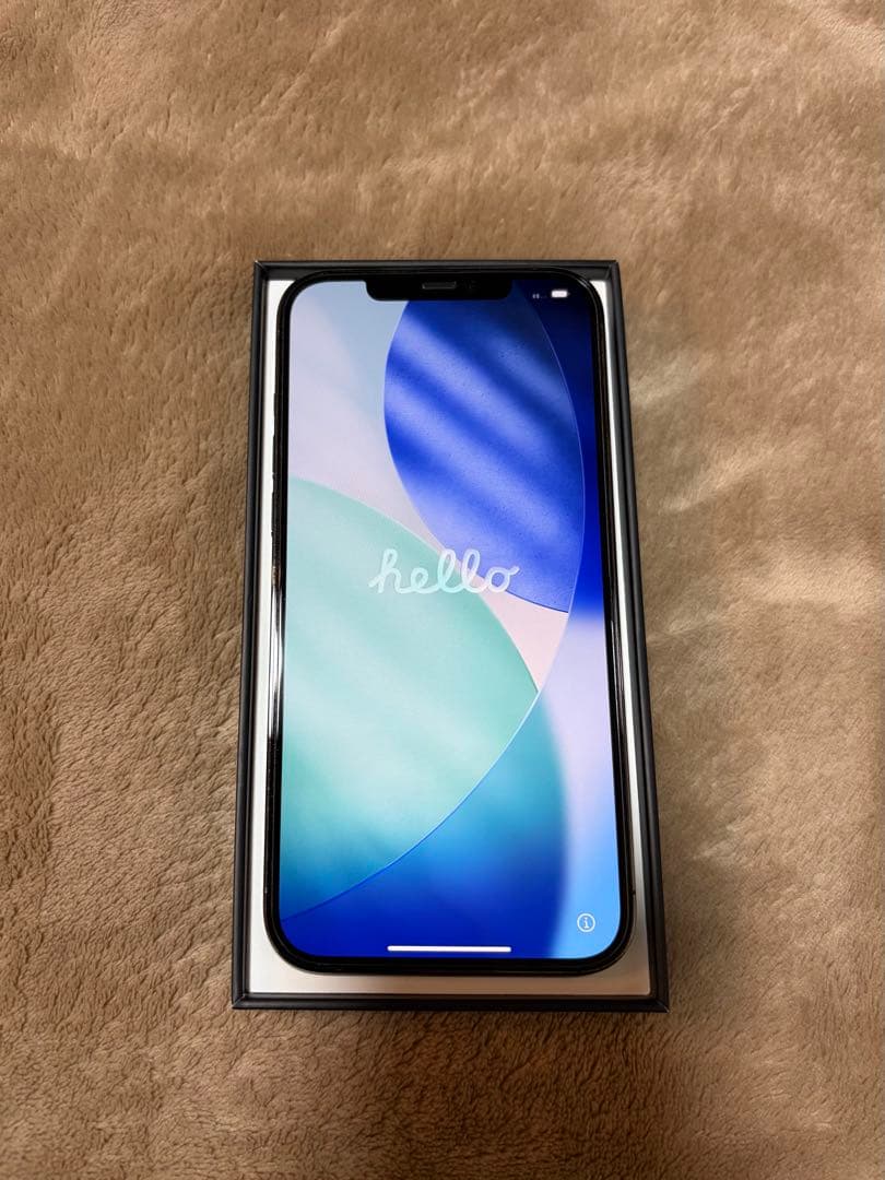 iPhone 12 Pro Max グラファイト黒 SIMフリー ガラスフィルム