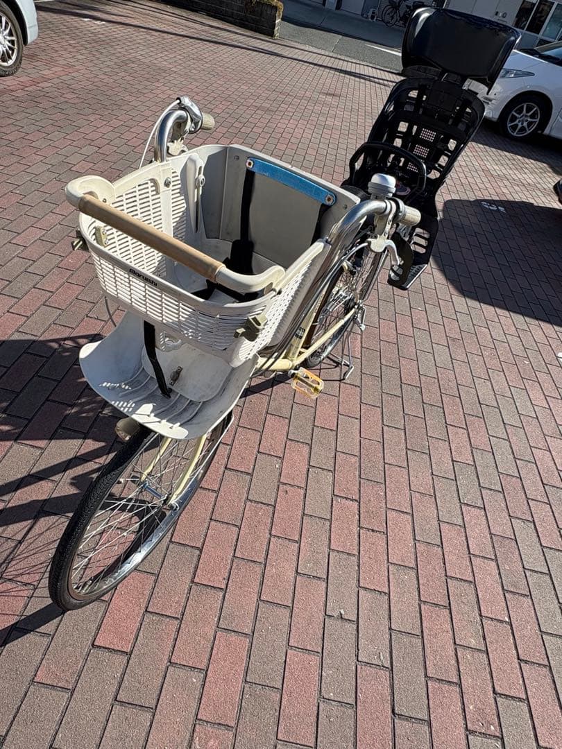 前後子供載せ3人乗りママチャリ(24〜26㌅)配達出来ます。お引き取りも可能です