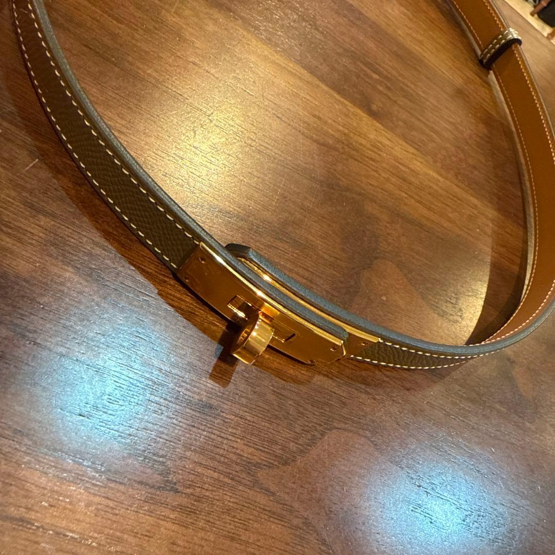 HERMES レザーベルト ブラウン