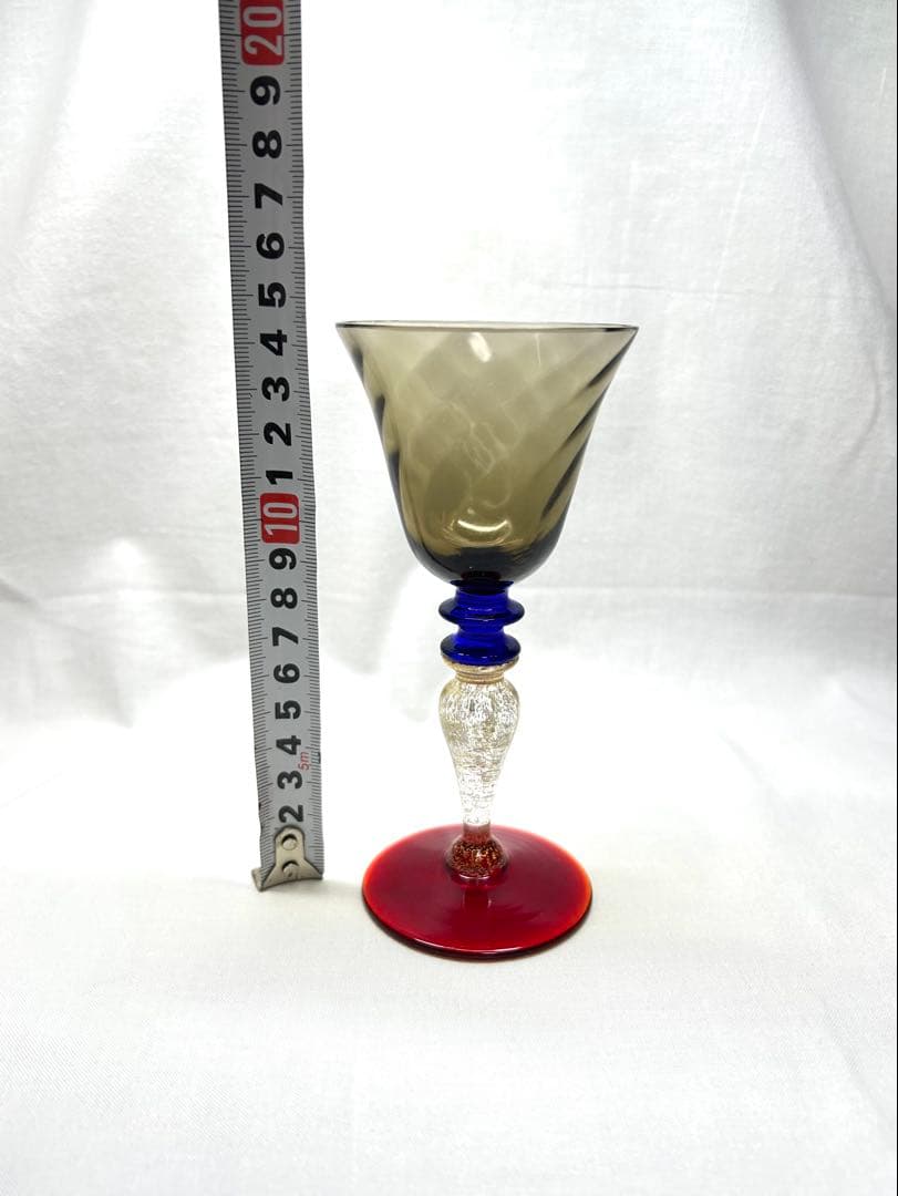 ベネチアングラス装飾グラス スモーキーグレー　Nason &Moretti製