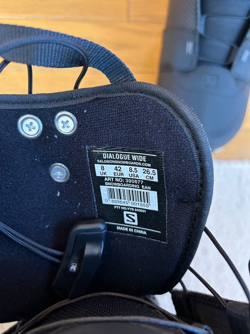 【26.5㎝　SALOMON】スノーボードブーツ ブラック
