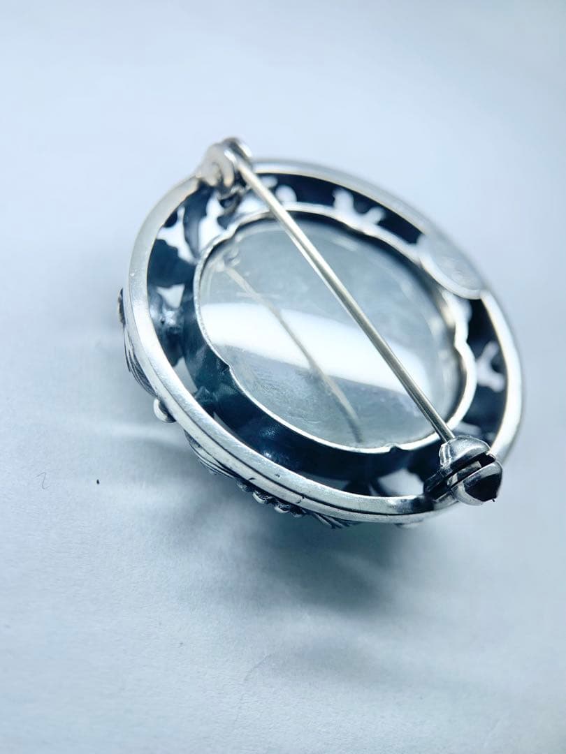 希少 N.E.From ブローチ フラワー 花 ヴィンテージ シルバー 925