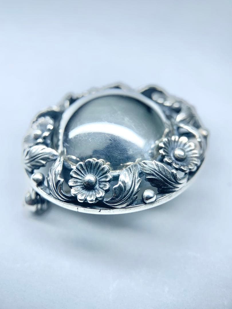 希少 N.E.From ブローチ フラワー 花 ヴィンテージ シルバー 925