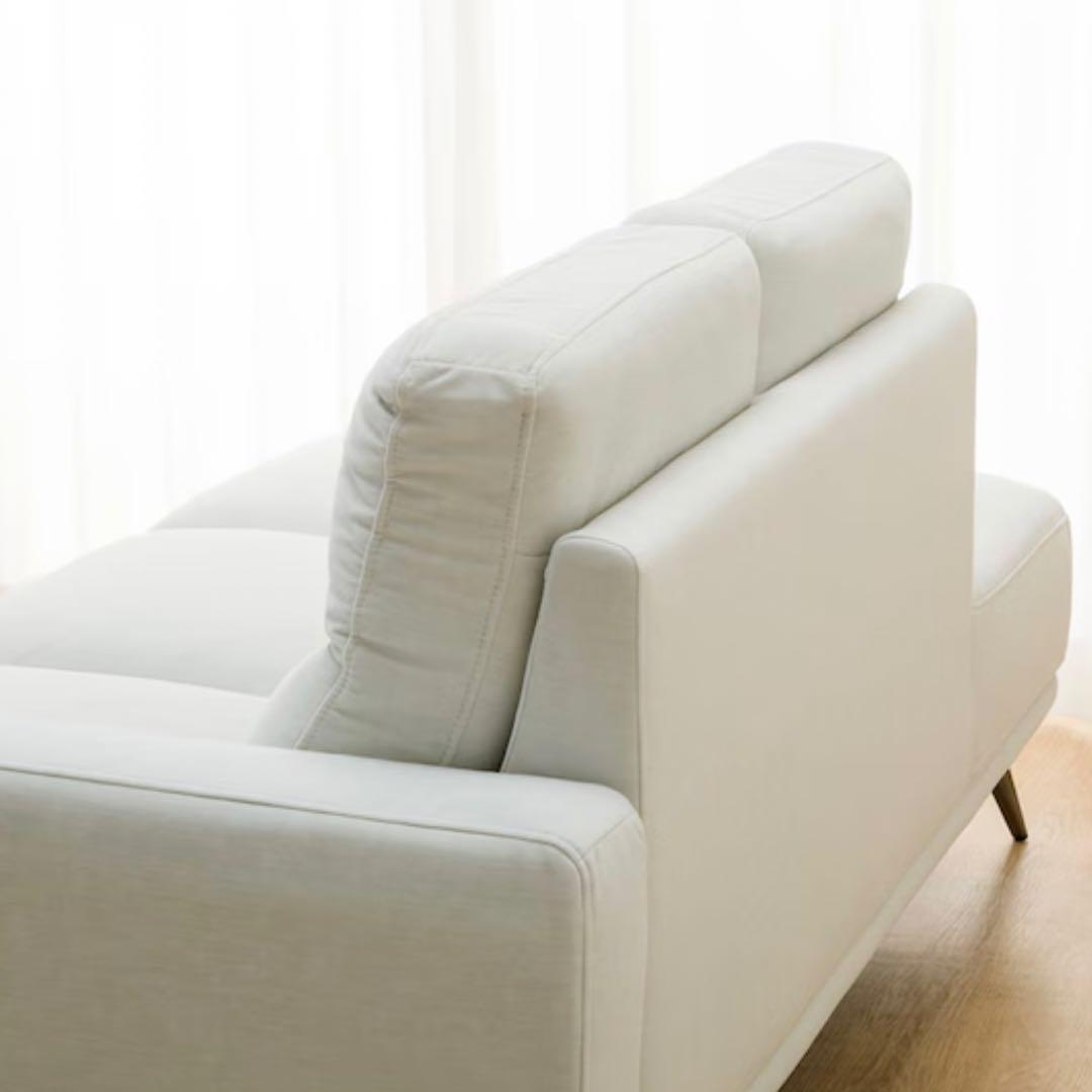 ニトリ 片肘カウチソファ 布張り 美品・使用感少なめ