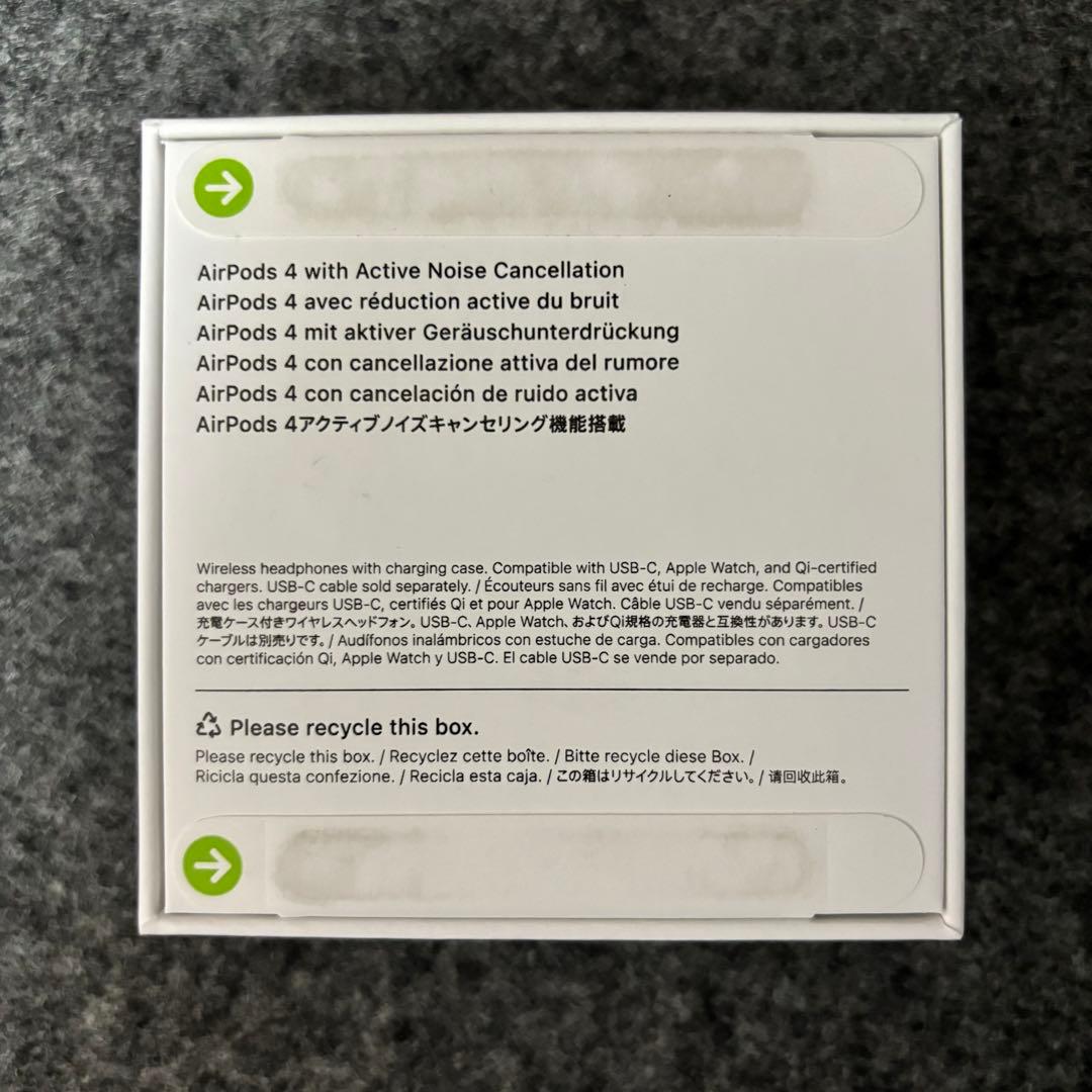 【純正 / 未開封】AirPods 第4世代 ノイズキャンセル付