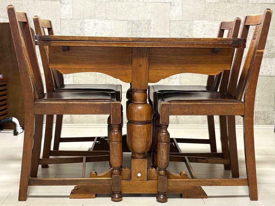 【5/5】イギリスアンティークダイニングチェア(1脚分)テーブル＆椅子3脚は別売