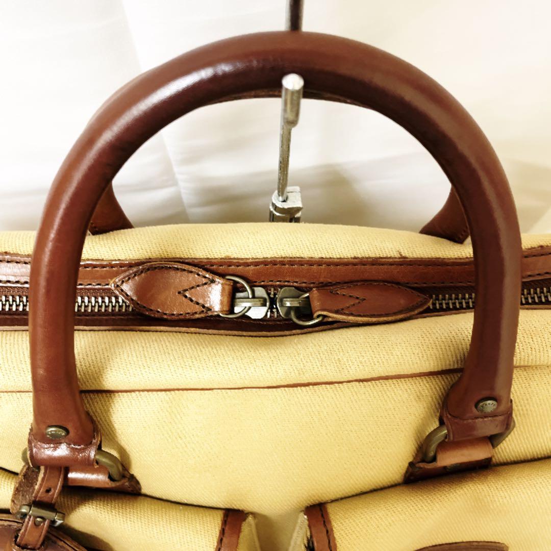 【激レア】ラルフローレンヘリテージ レザートリム キャンバス　ビジネスバッグ