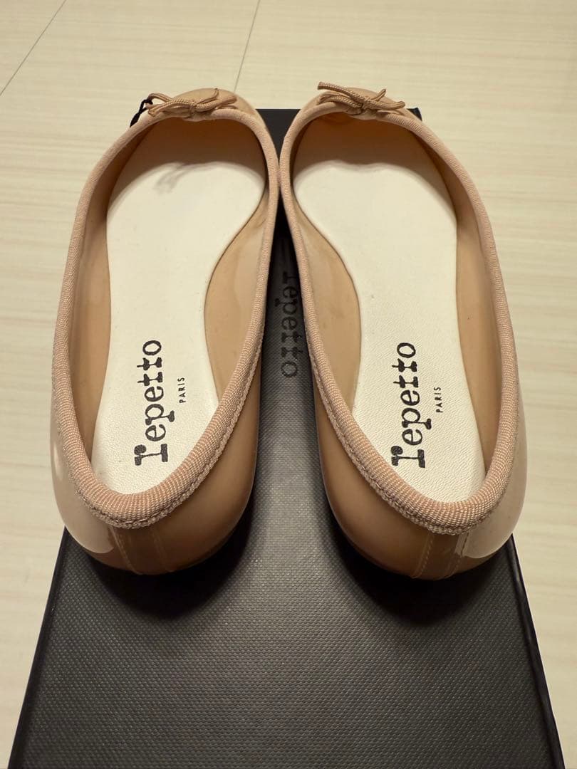 Repetto ピンクベージュ フラットシューズ　レインシューズ　37サイズ