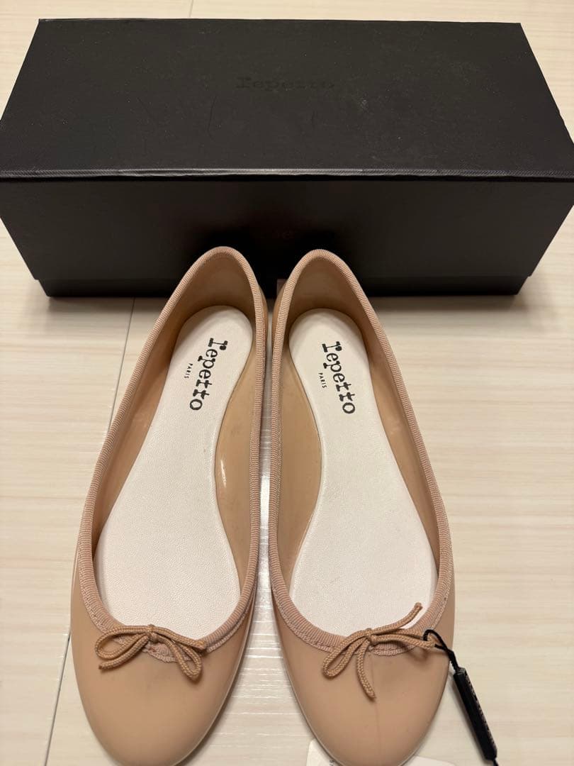 Repetto ピンクベージュ フラットシューズ　レインシューズ　37サイズ