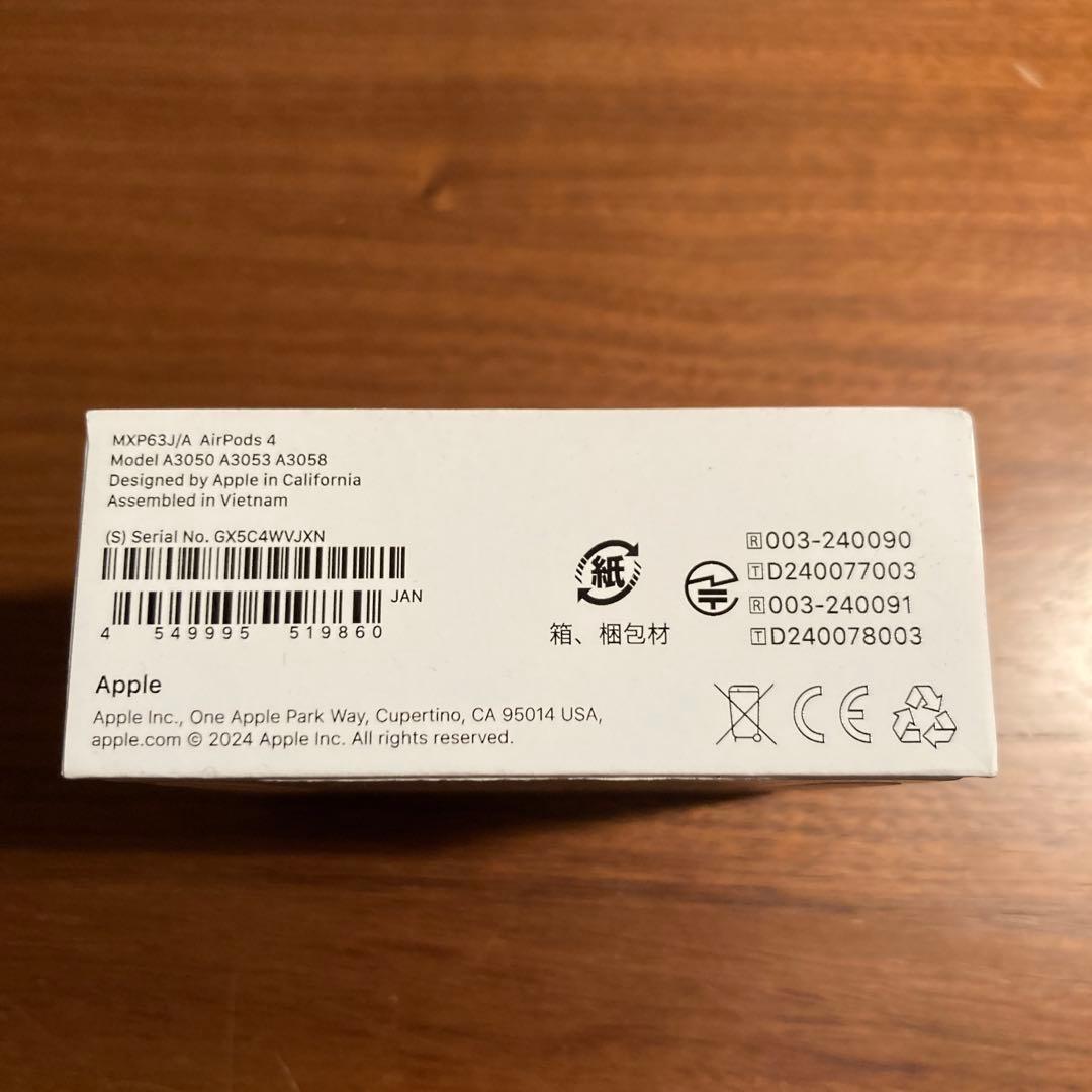 Apple AirPods 4 本体 片耳のみ