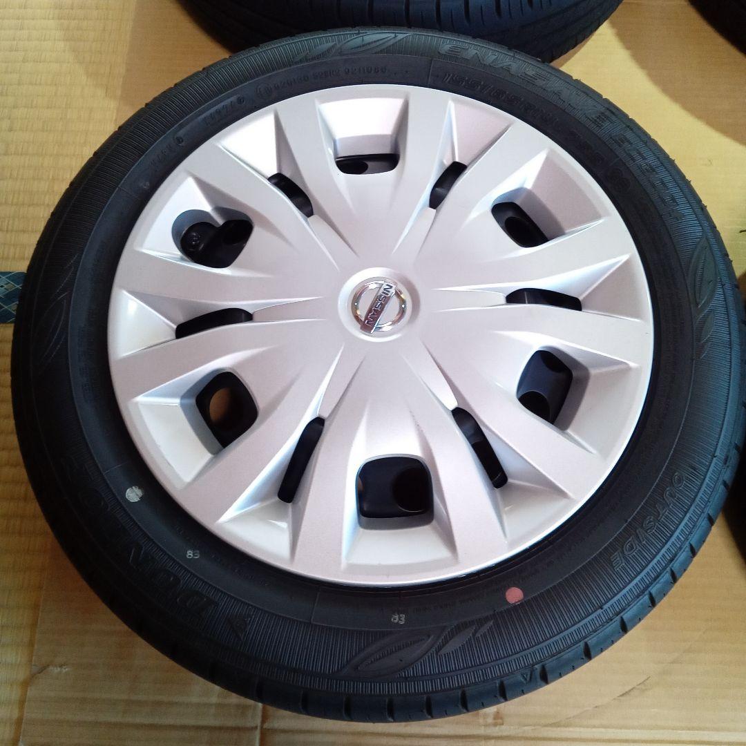 じ*う様 B40系ルークス純正14インチスチールホイール4本バリ山24年式タイヤ