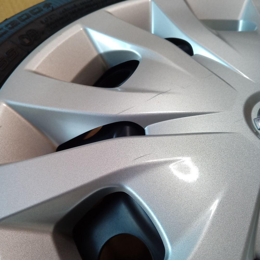 じ*う様 B40系ルークス純正14インチスチールホイール4本バリ山24年式タイヤ