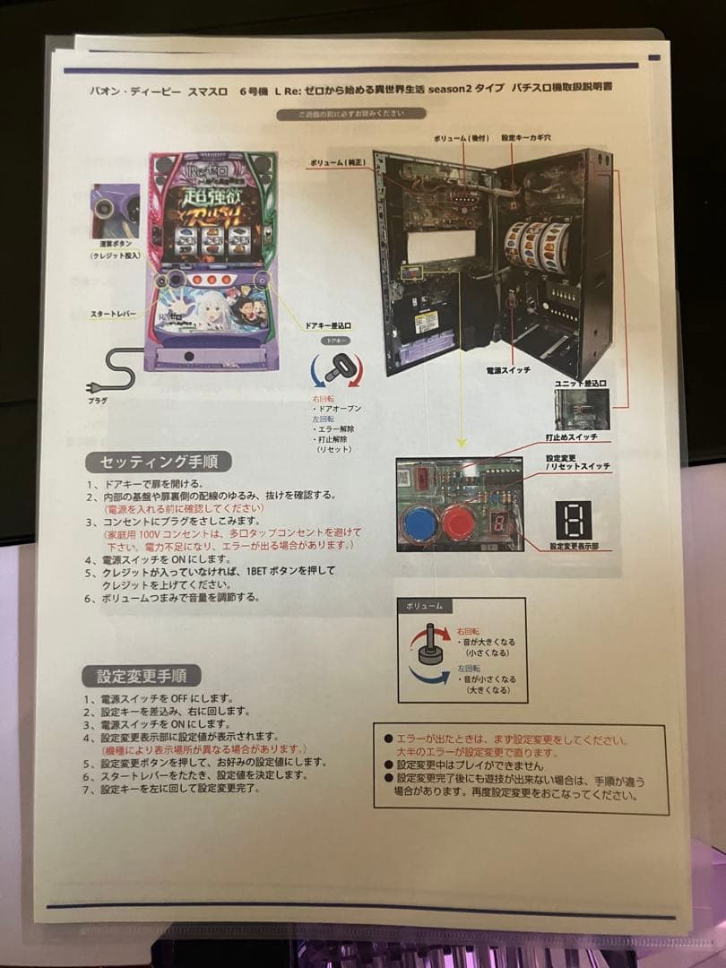 スマスロ　Re:ゼロから始める異世界生活 season2 リゼロ2実機