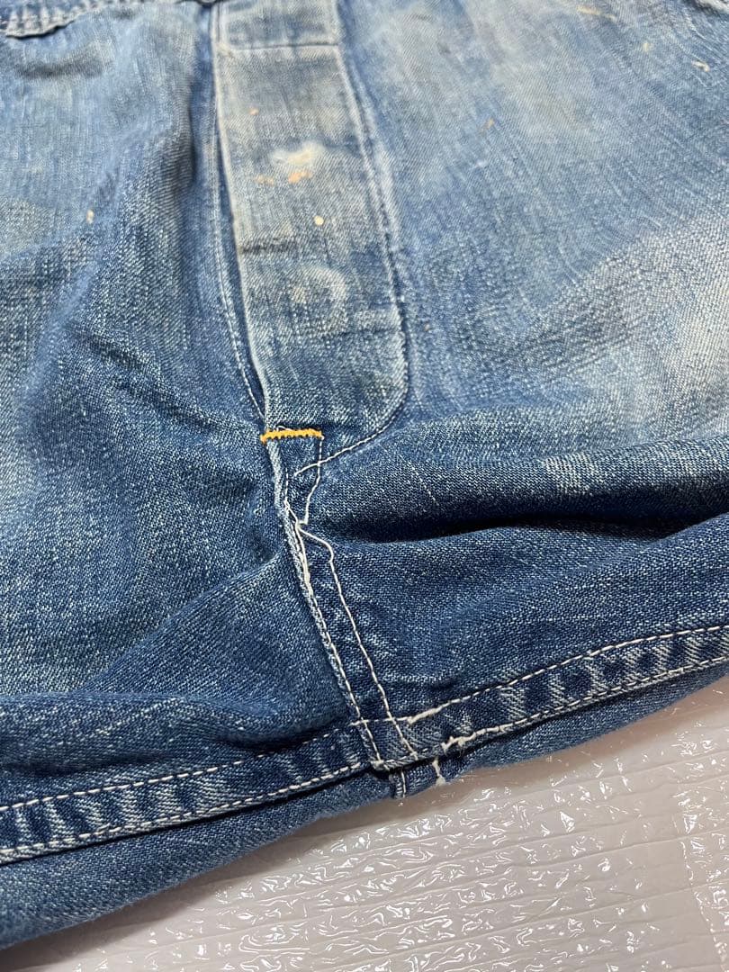 【vintage】大戦モデル 月桂樹ボタン オーバーオール ドーナツボタン