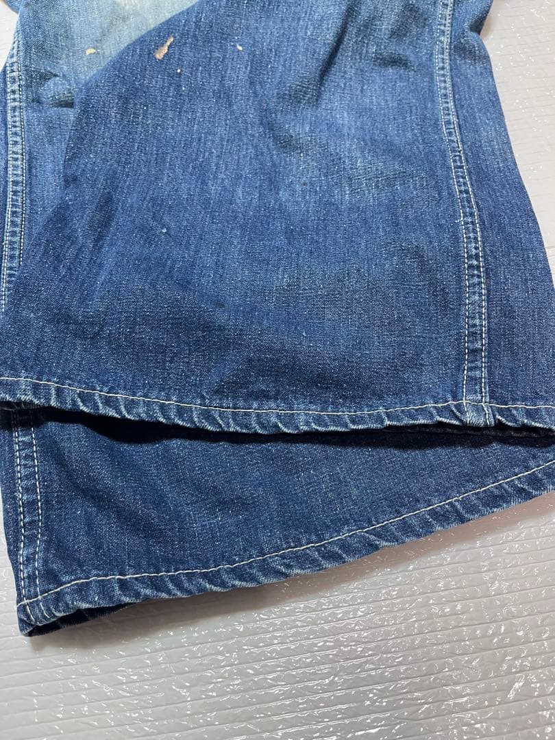 【vintage】大戦モデル 月桂樹ボタン オーバーオール ドーナツボタン