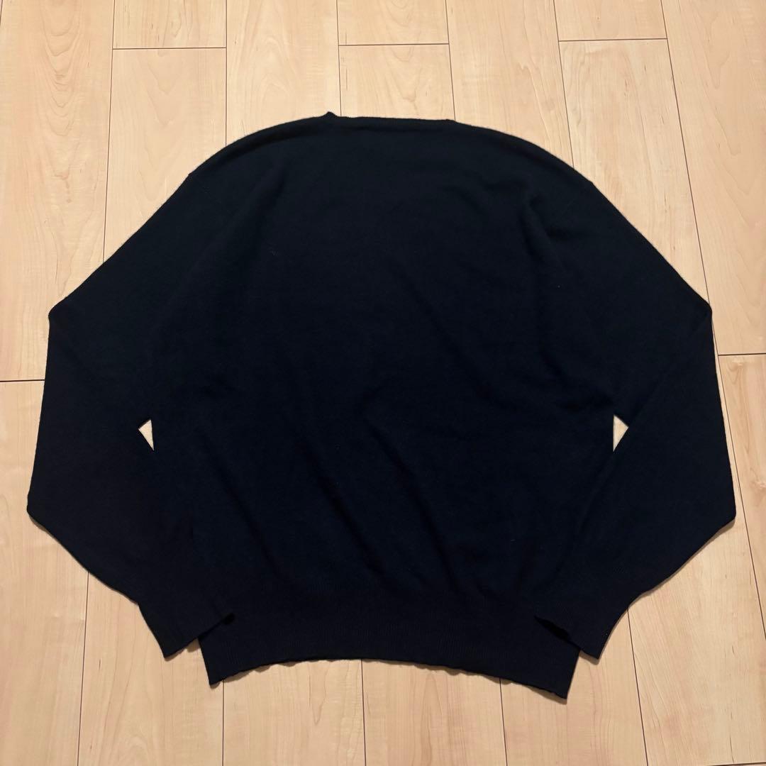 90s ラルフローレン カシミヤ100%ニット セーター ポニー無し ネイビー