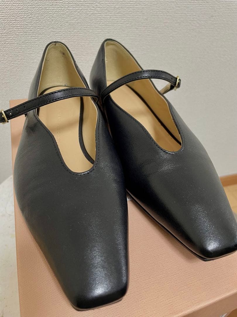 FABIO RUSCONI メリージェーン 黒 36 美品