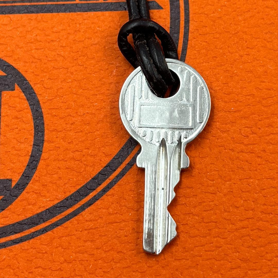 エルメス HERMES カデナ/南京錠 鍵セット No.121 シルバー 美品