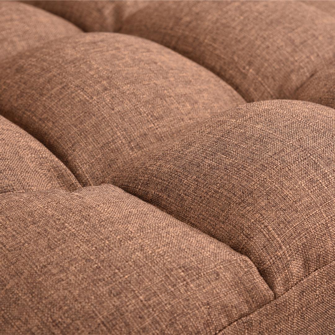 【ブラウン】回転式座椅子 肘掛け ハイバック 座いす リクライニング 1人掛