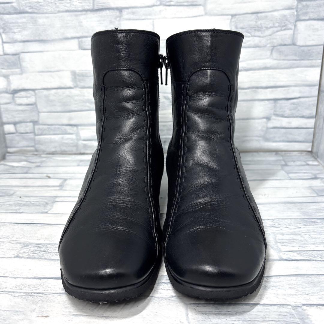 ✨美品✨ アシックスウォーキング ペダラ ショートブーツ ブラック 23cm