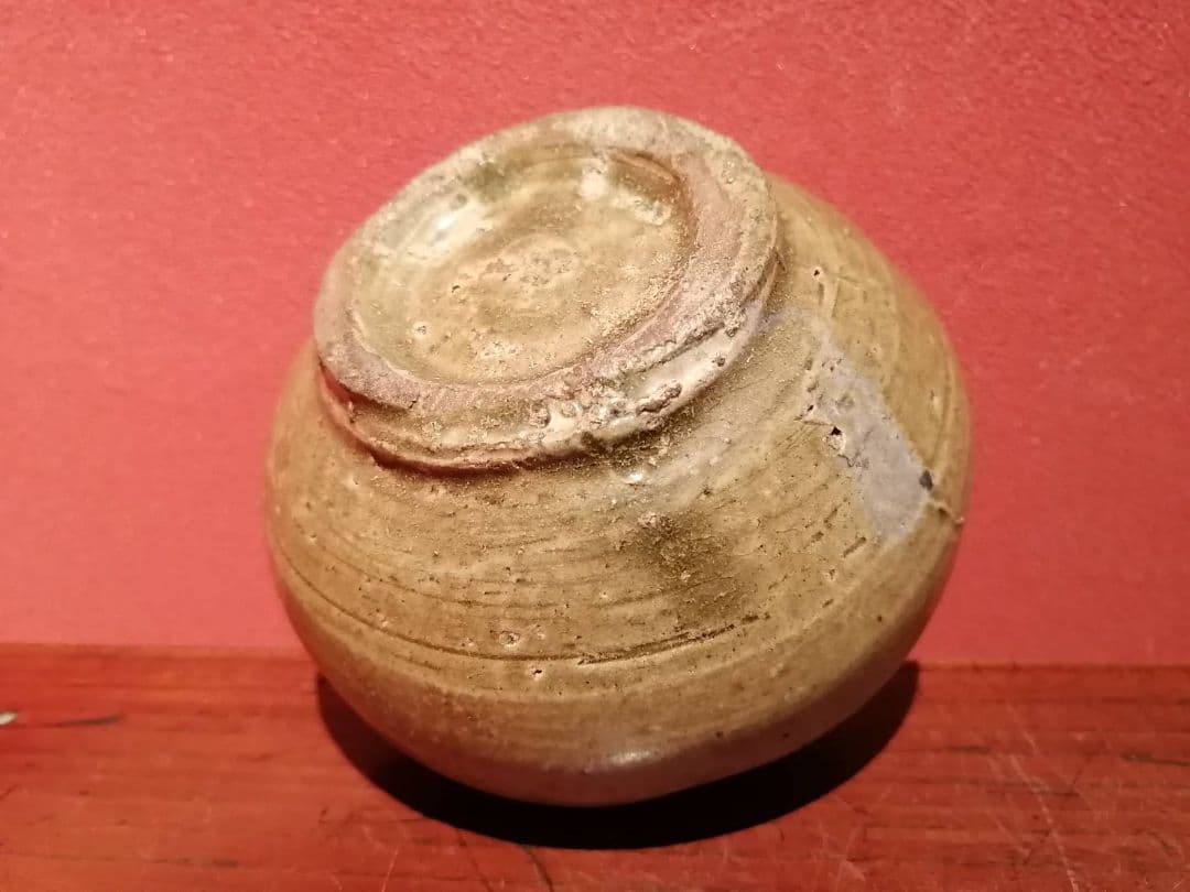 高麗青磁　油壺