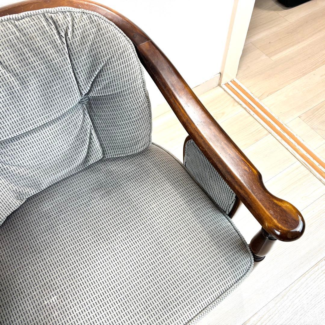 オールドカリモク　コロニアル　アームチェア　肘付き　karimoku