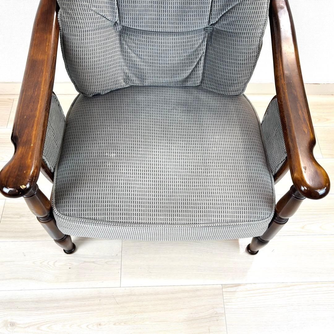 オールドカリモク　コロニアル　アームチェア　肘付き　karimoku