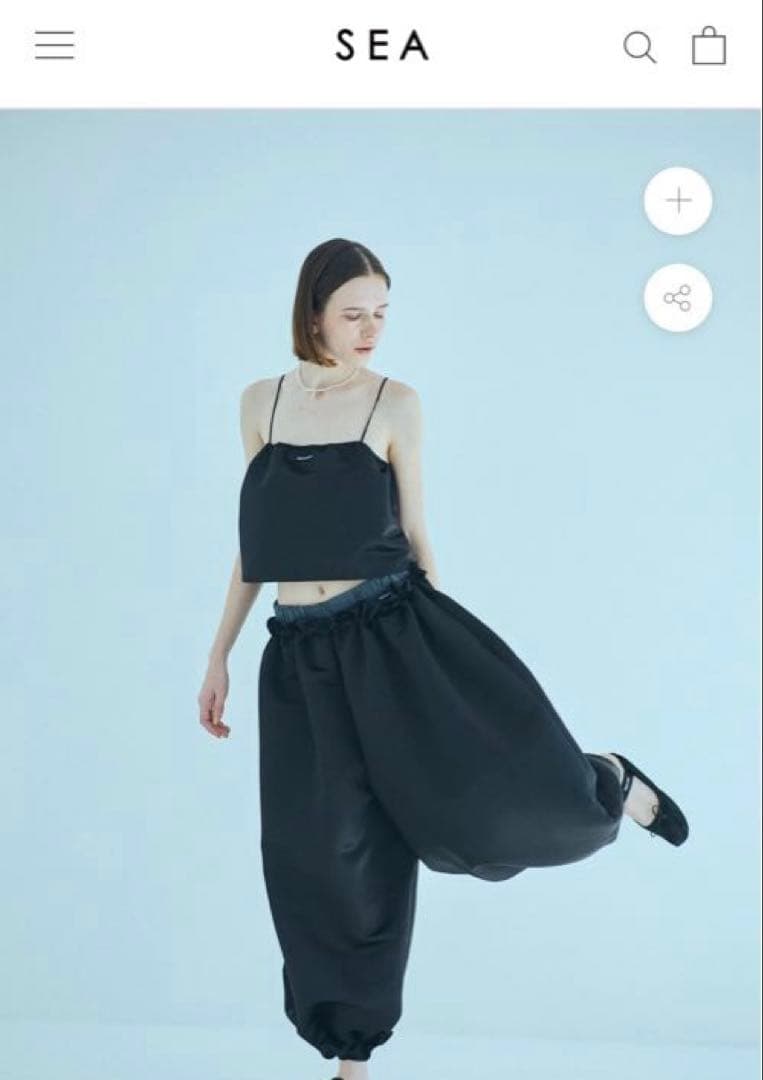 【新品】SEA HEAVY SATIN DOLA CAMISOLE