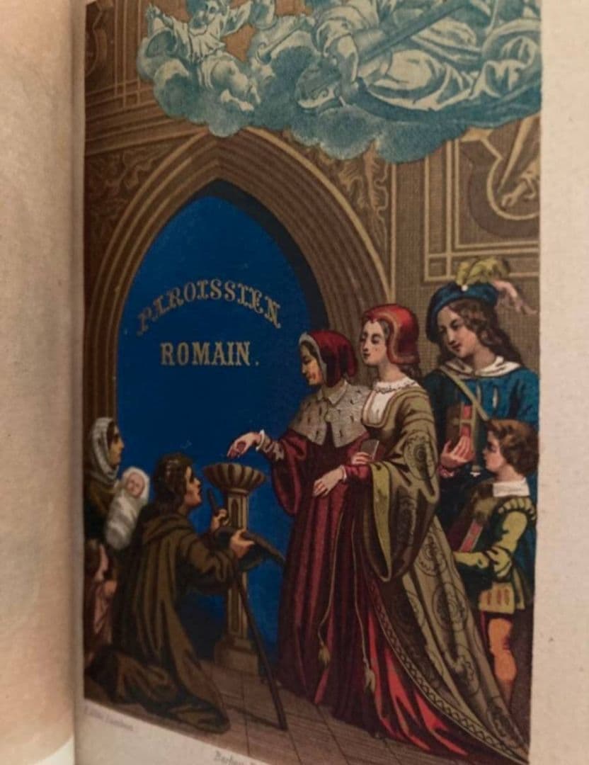 フランス アンティーク モノグラム 聖書 祈祷書 装飾 古書 ヴィンテージ 希少