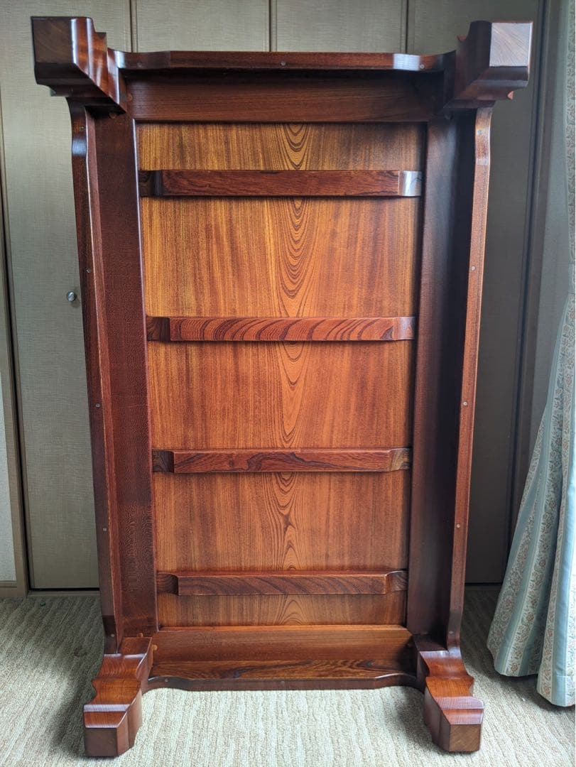 格安‼️座卓　未使用！国産天然木【総欅】 総けやき無垢材　あつらえ品、長期保管品！