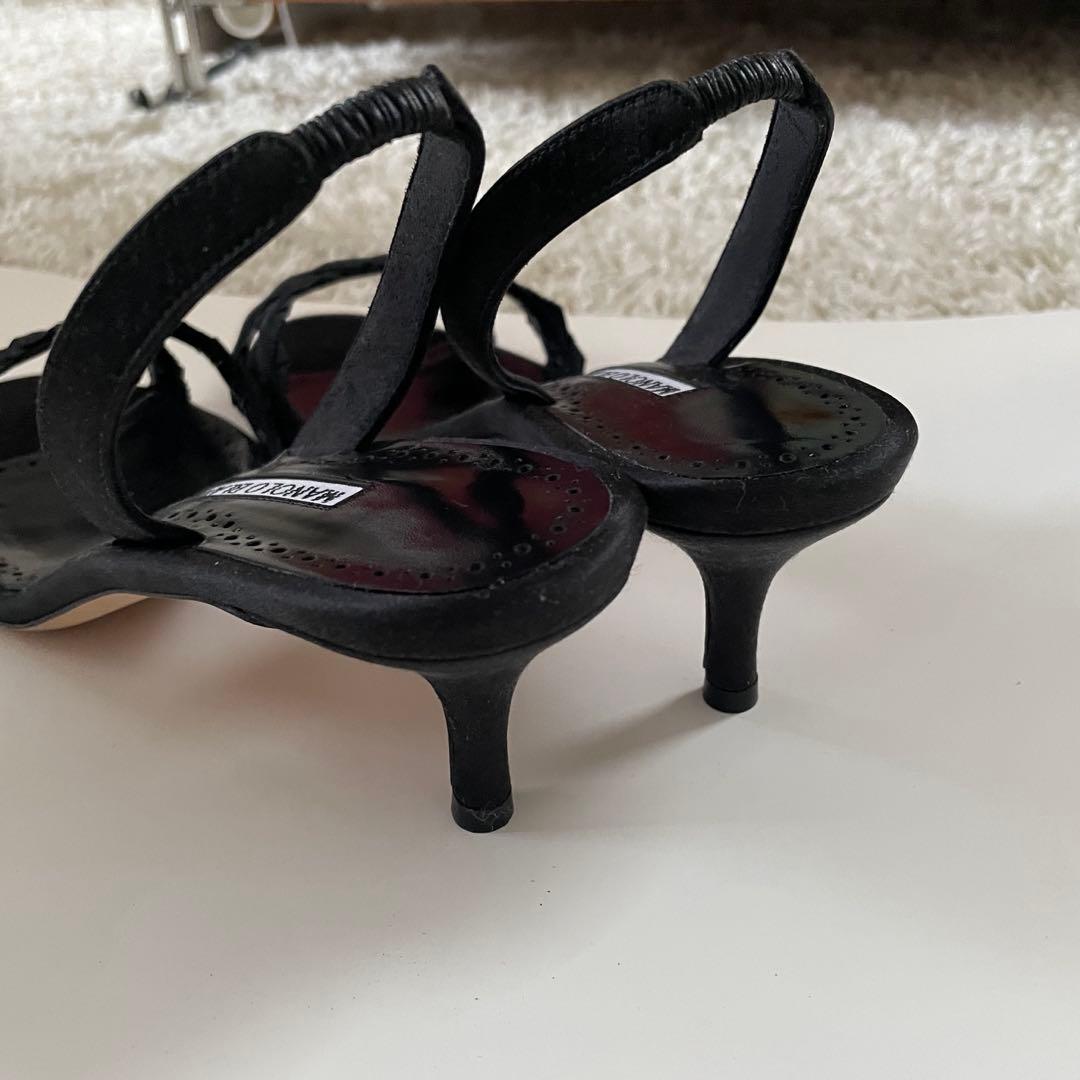 【新品未使用】MANOLO BLAHNIK LIGRA ブラック 39