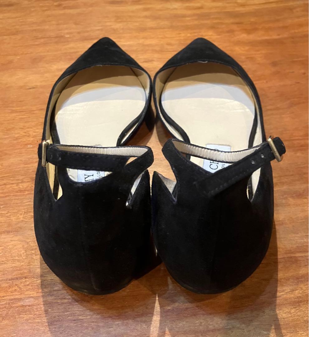 JIMMY CHOO ジミーチュウ　LUCY FLAT 36 1/2 BLACK