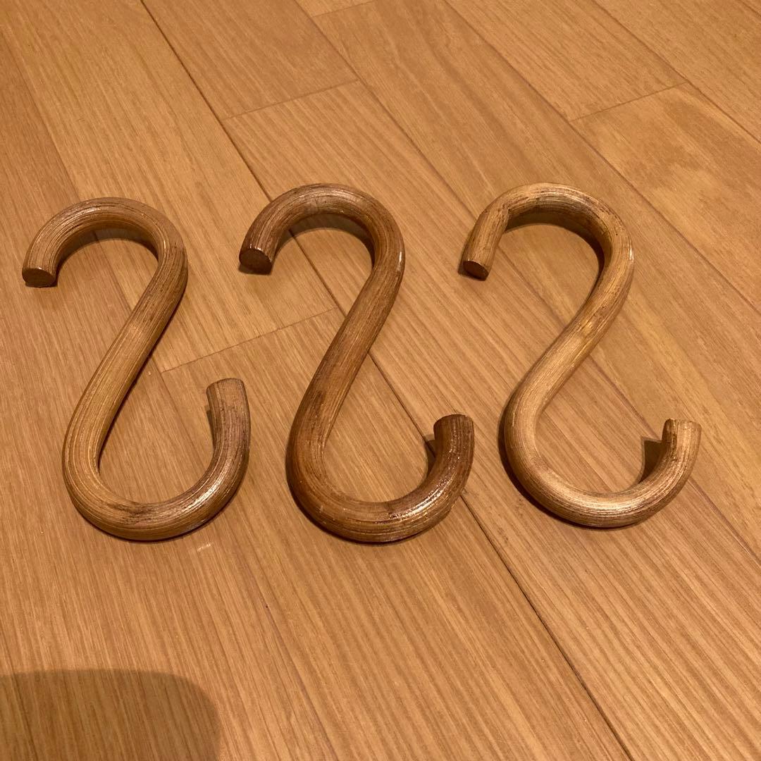 籐家具　ラタン ハンガーラック 上棚付き