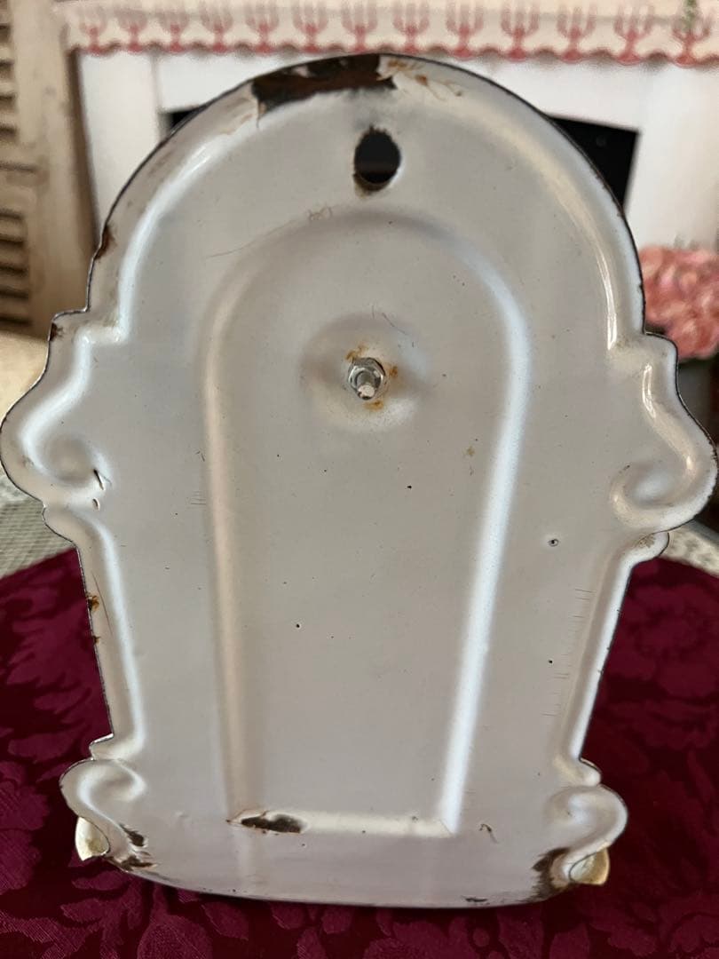 フレンチアンティーク ホーローカップホルダー カップ&ソープラック