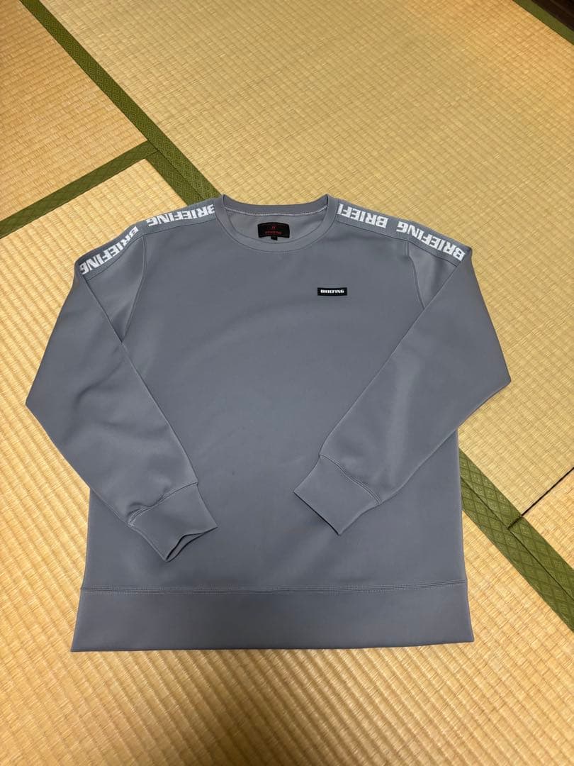 ブリーフィング　スウェット グレー ラインロゴ　L セットアップ