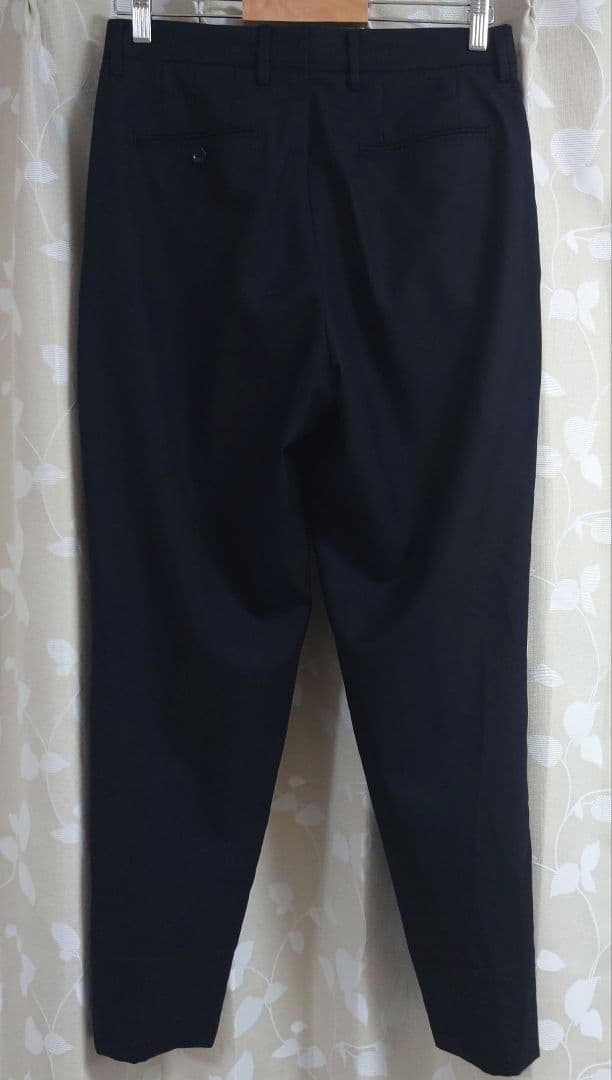 美品MBハイエンド尾州ウールＭサイズセットアップジャケットズボンブラック