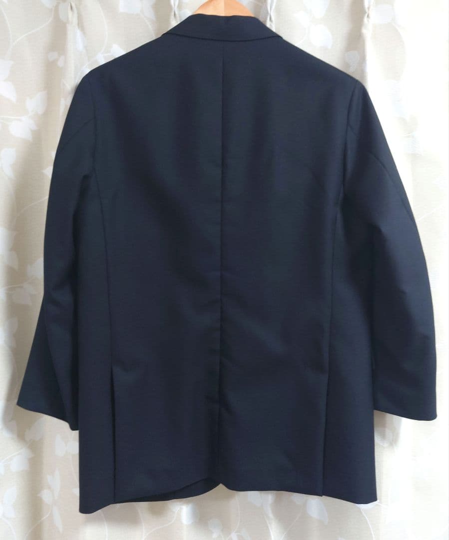 美品MBハイエンド尾州ウールＭサイズセットアップジャケットズボンブラック