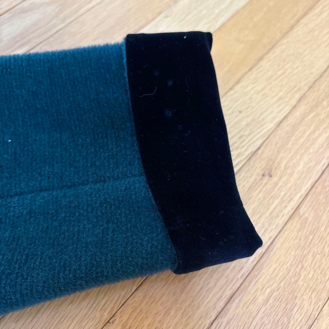 KENZO ダークグリーン　毛100% コート