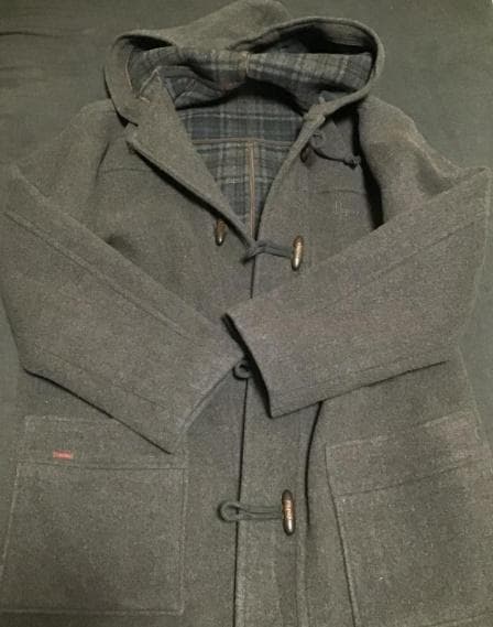 定価13万 M 使用1シーズン Papas パパス ダッフルコート　ウール　茶色