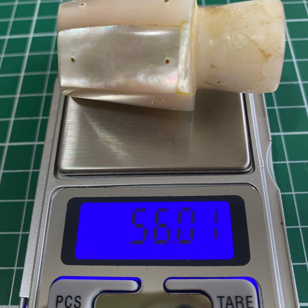 白蝶貝トローリングヘッド　6面張り合わせビス留め